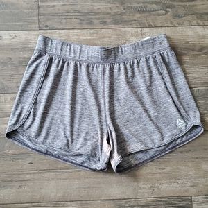 Reebok Heathered Grey Running Athletic Shorts
